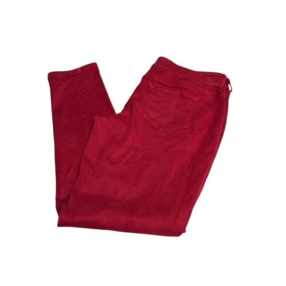 Maurice’s Brick Red Denim Pants/Jeggings size large regular skinny leg - Picture 1 of 8